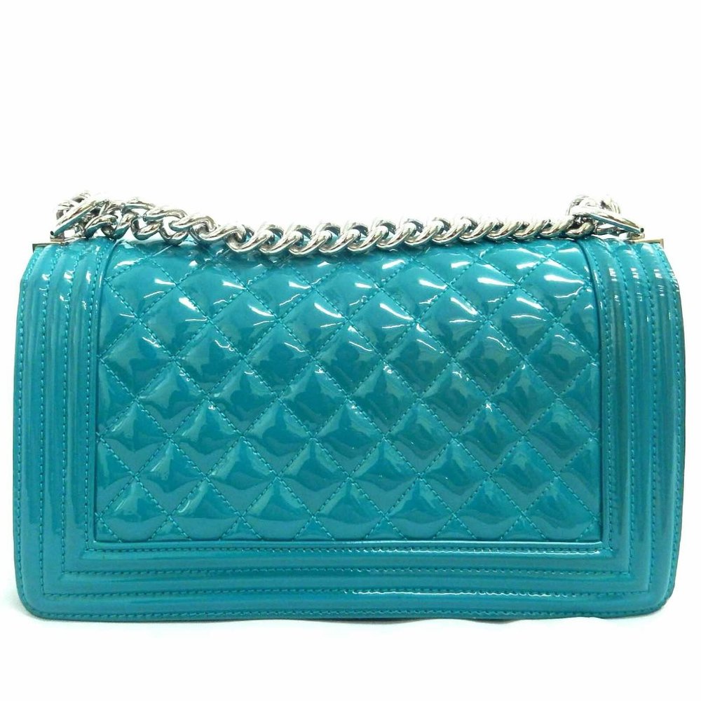 Chanel Teal Blue Chain Crossbody Bag - Picture 2 of 11